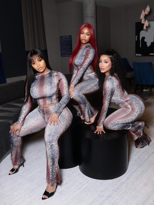 Brown Snake Skin Set