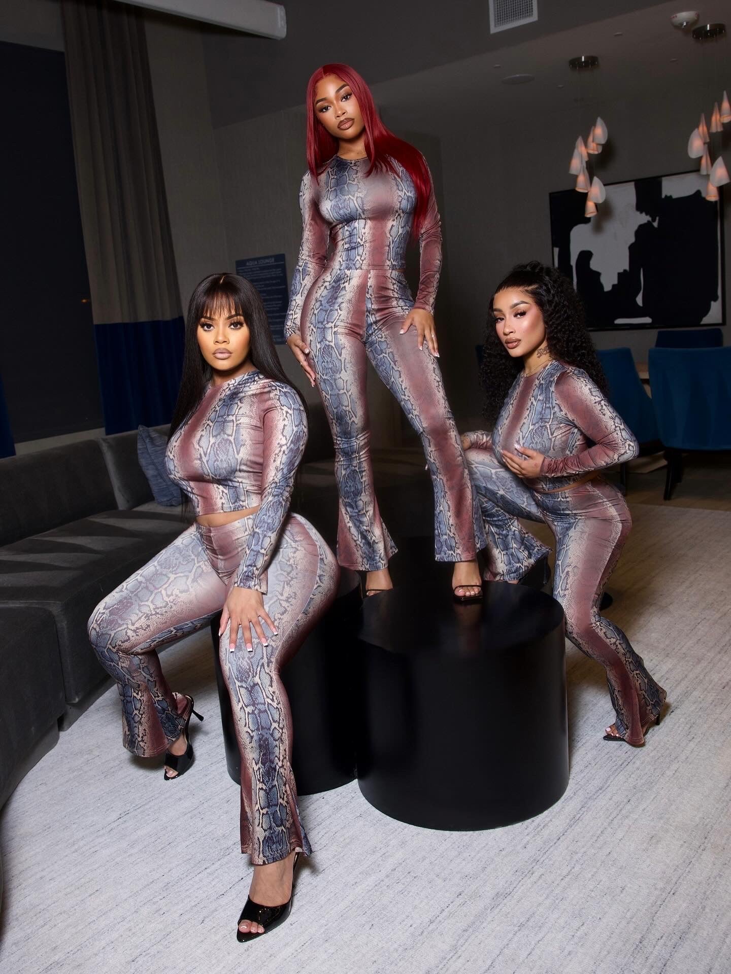 Brown Snake Skin Set